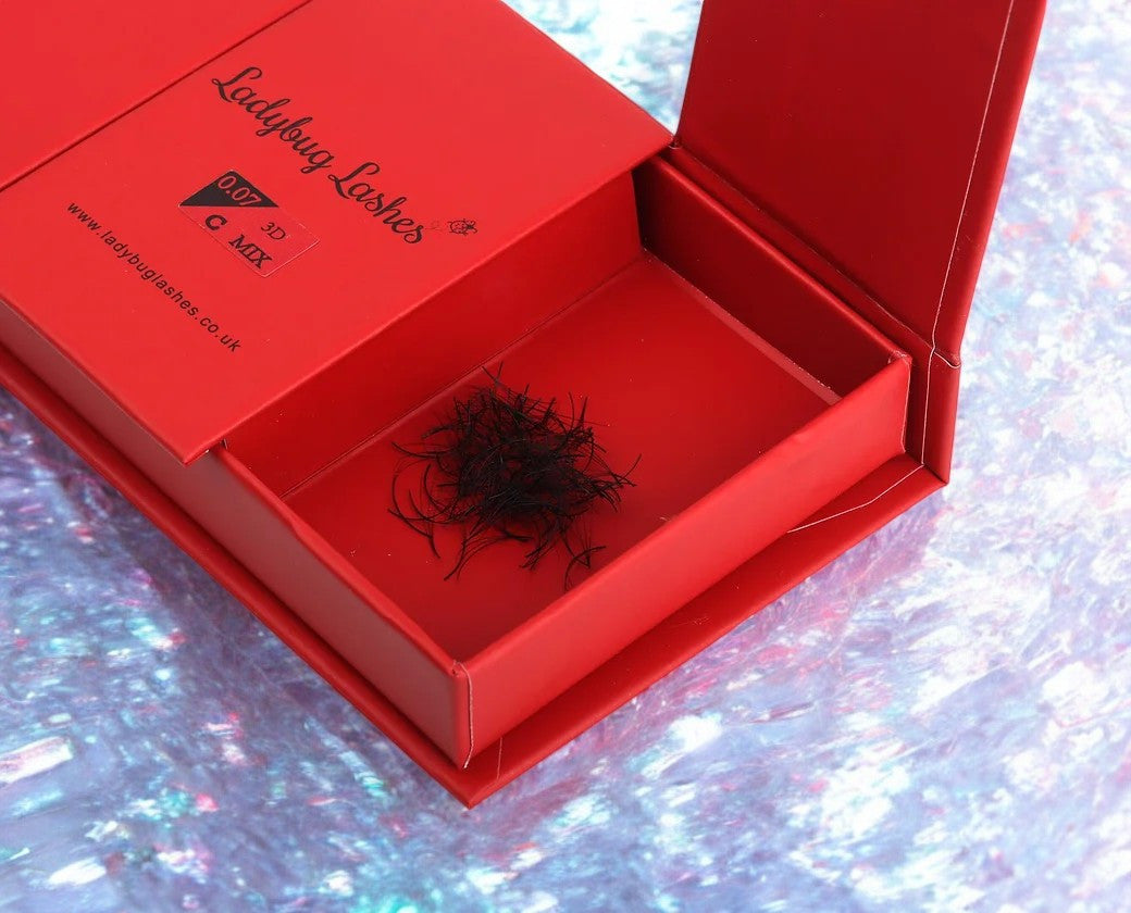 Loose Premade Fans – Mixed Box (3D, C Curl)