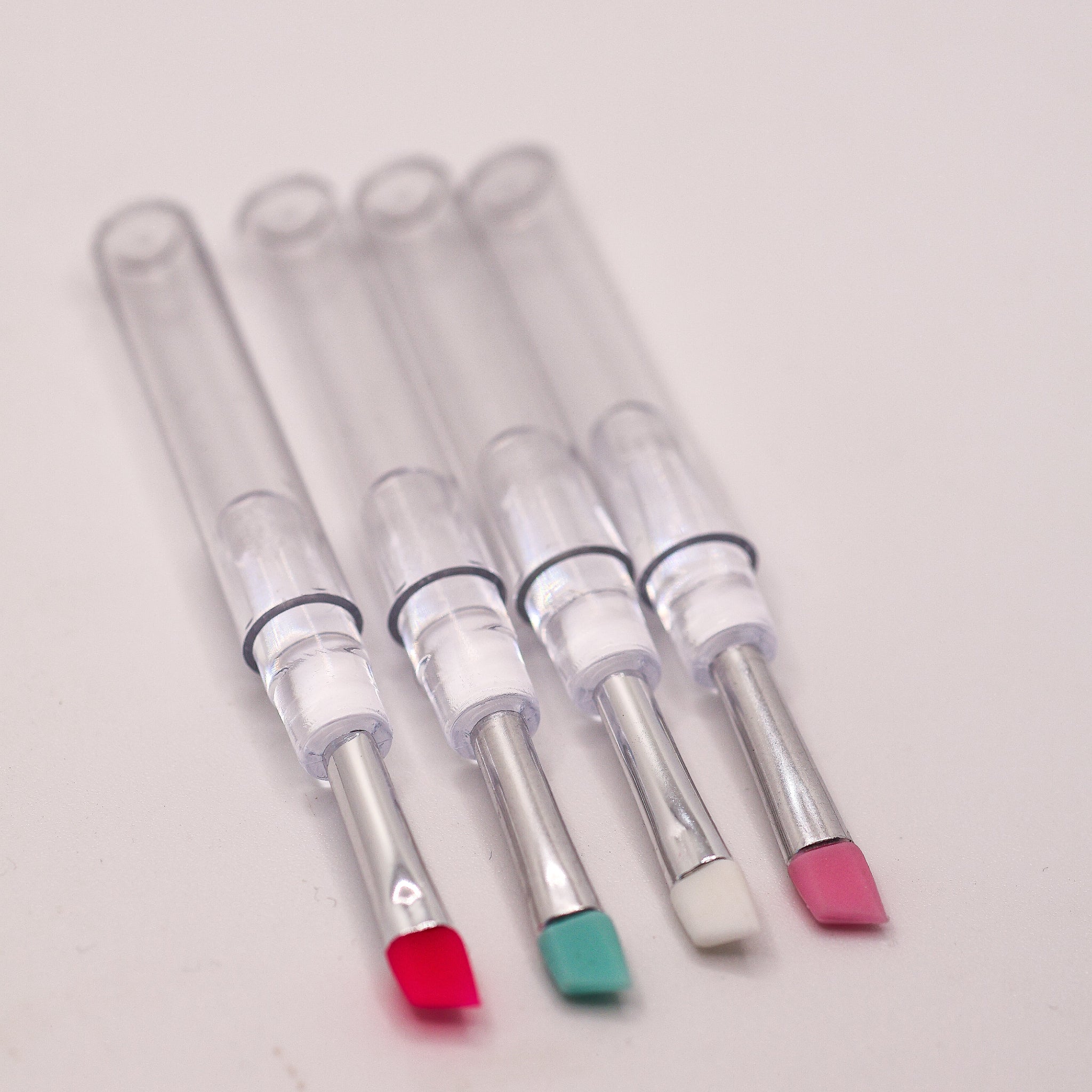 LADYBUGLASHES Mini Angled Silicone Brush – precision lash application tool