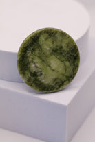 LADYBUGLASHES Jade Stone Lash Glue Tile – green jade adhesive palette for lash extensions