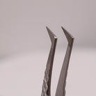 Close-up of LADYBUGLASHES Isolation Boot Tweezers – fibre grip tip detail
