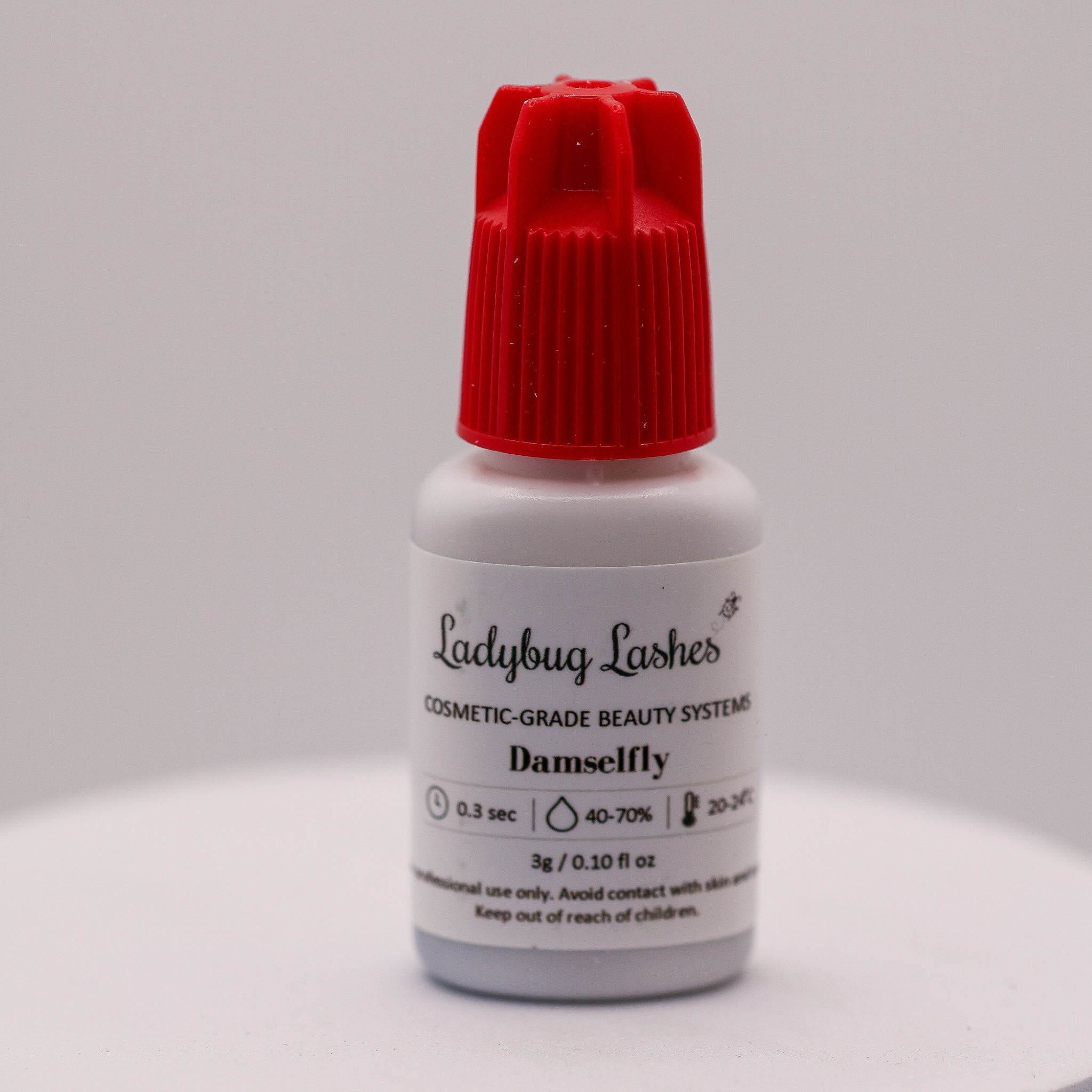 LADYBUGLASHES Damselfly UK Lash Adhesive Glue 0.3 Sec – cosmetic grade lash extension glue