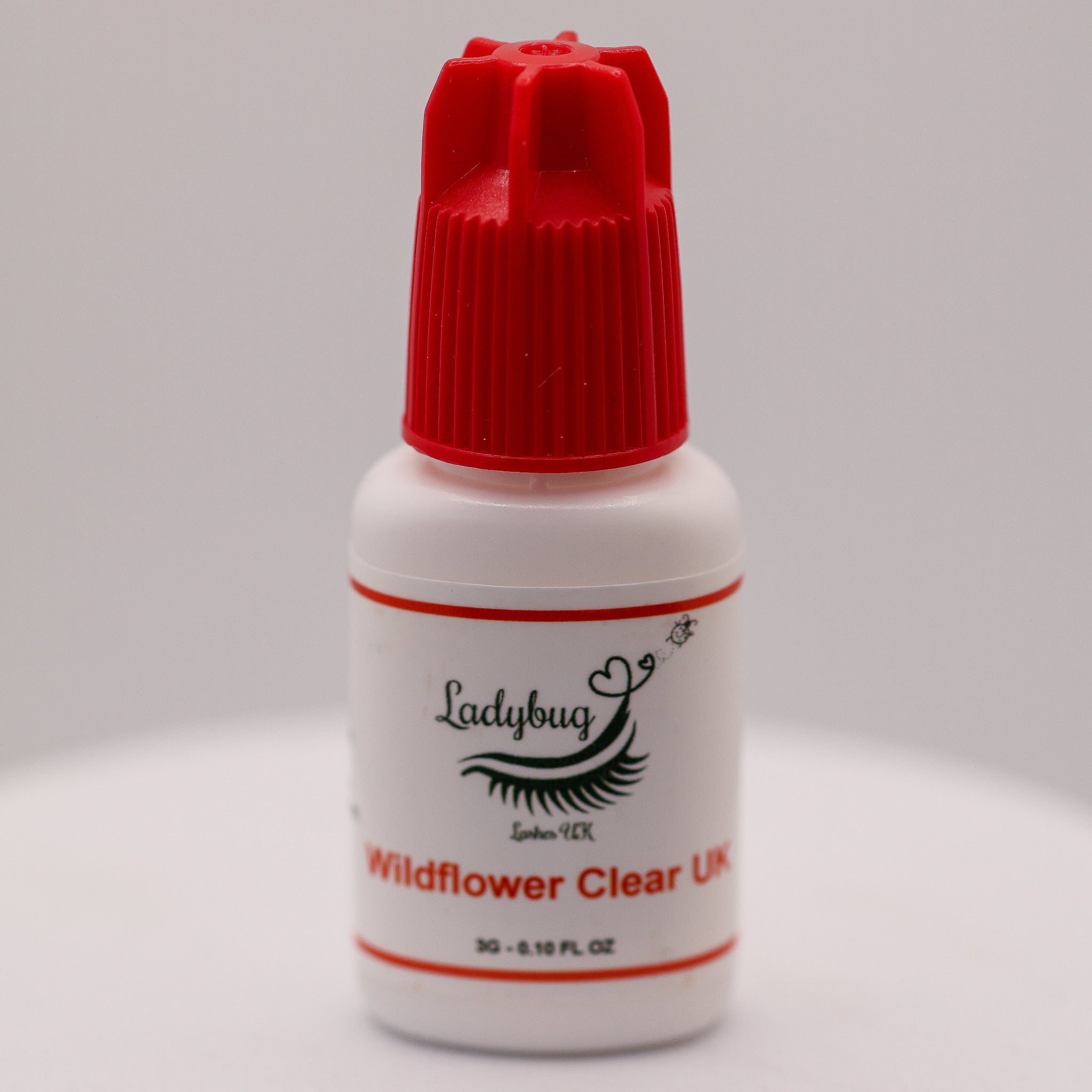 LADYBUGLASHES Wildflower UK Clear Lash Adhesive Glue 0.5-1 Sec – cosmetic grade lash extension glue