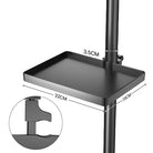 Tray for floor standing half moon lamp