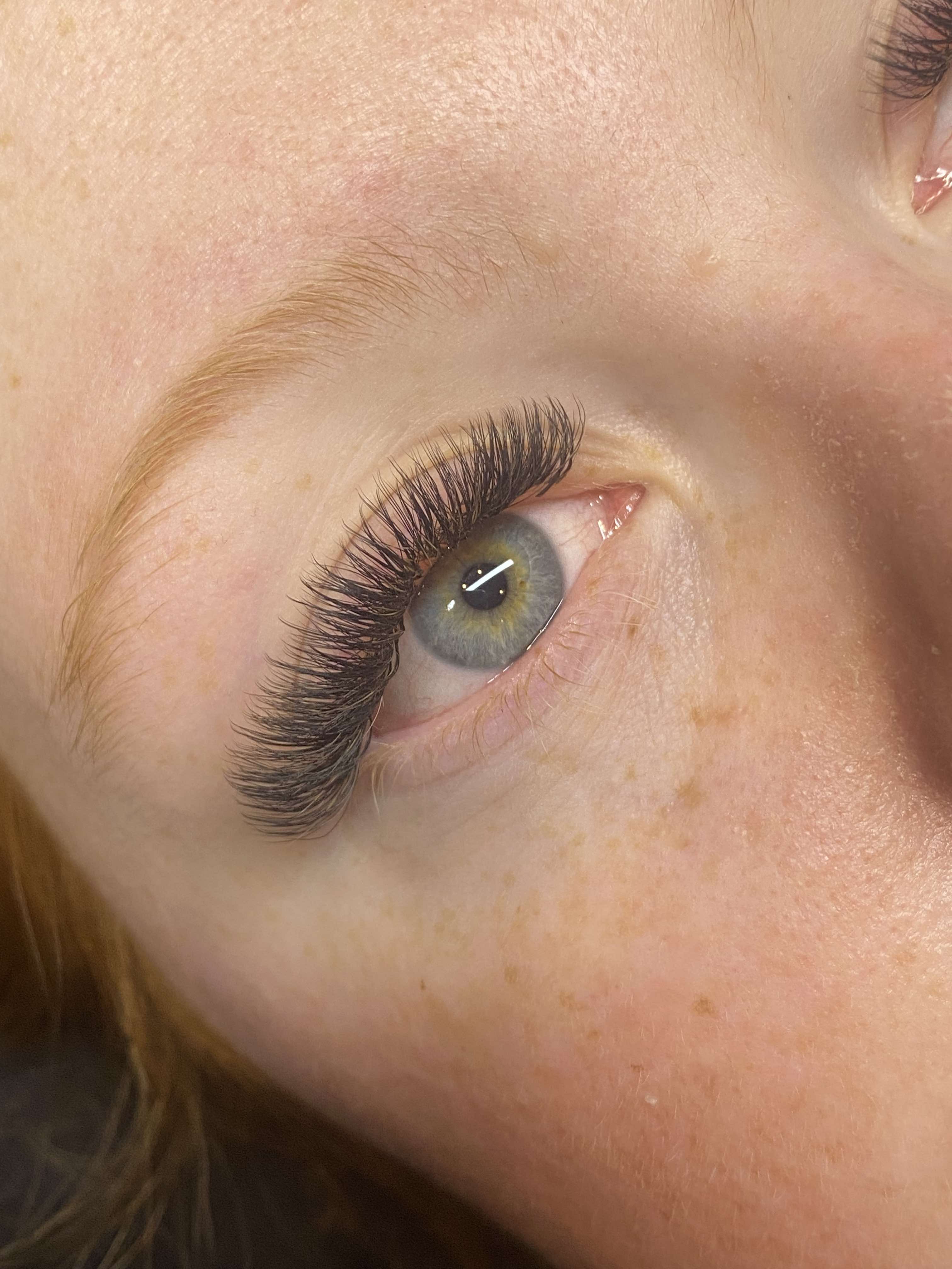 black fairy lashes single length 16 rows