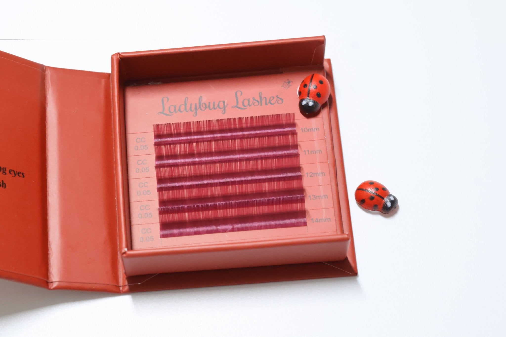 🌈 Bold Colour Volume Lashes 🌈 0.05mm 5-Row Tray 10–14mm Mix