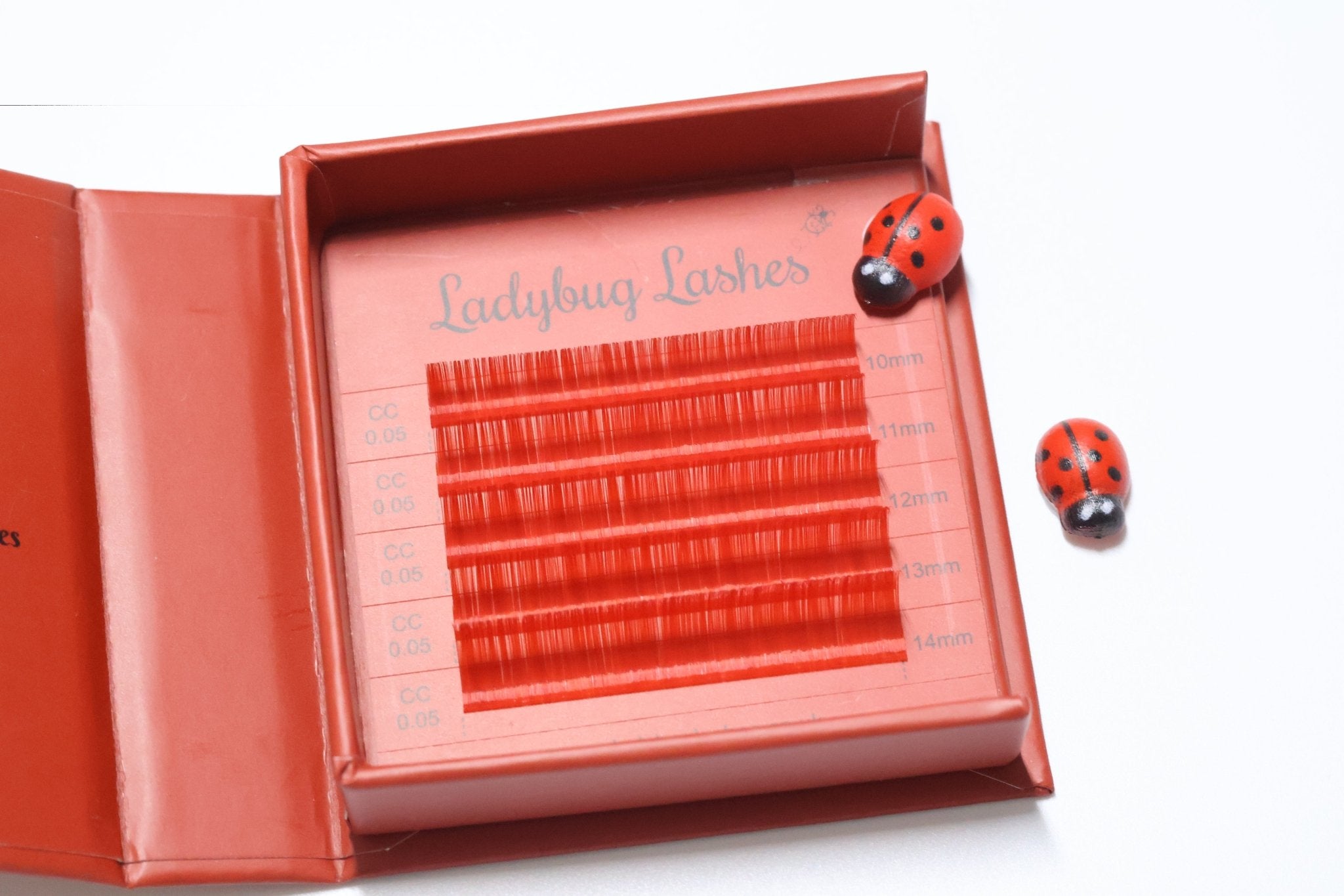 🌈 Bold Colour Volume Lashes 🌈 0.05mm 5-Row Tray 10–14mm Mix