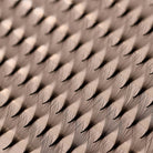 Close-up of Ladybug Lashes Platinum Promade Ultra Black fans showing individual wispy fibres and fan structure from above