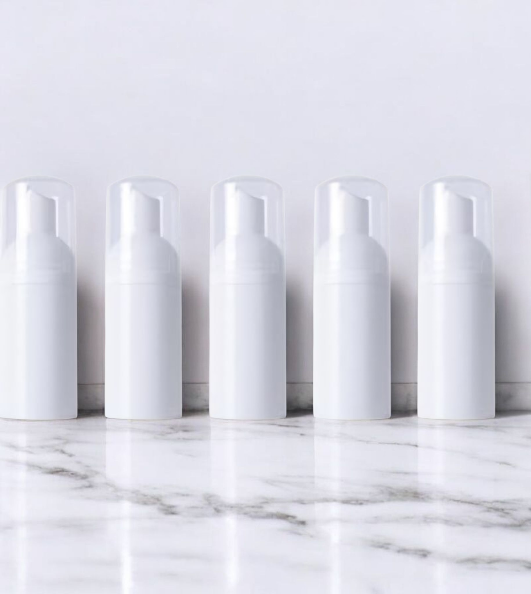 empty lash shampoo foam bottles x 5