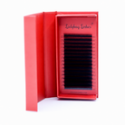 Ladybug Lashes Fairy Lashes Single Length 16 Row Tray showing full tray of single-length fairy lash extensions from front angle