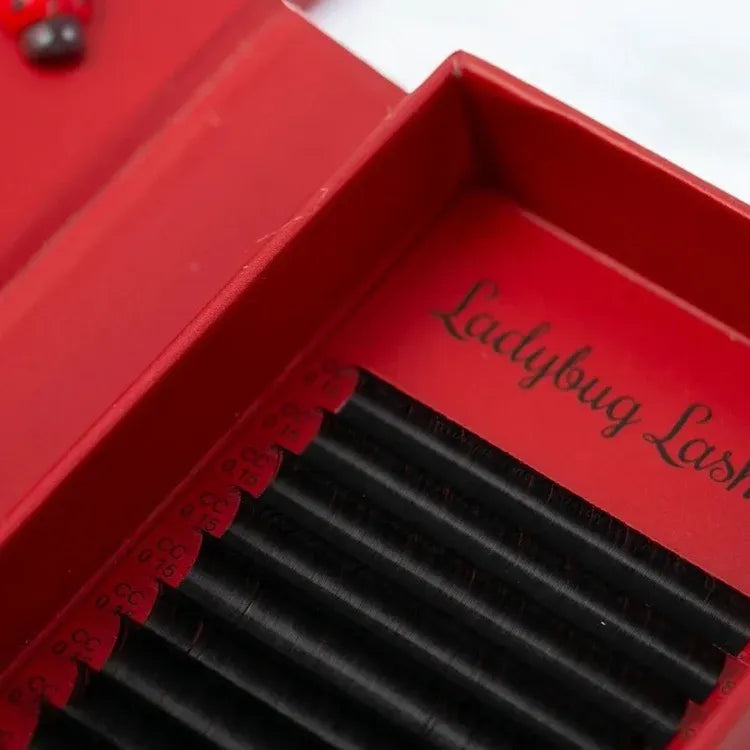 Professional lash extension trays in mixed lengths and curls for technicians