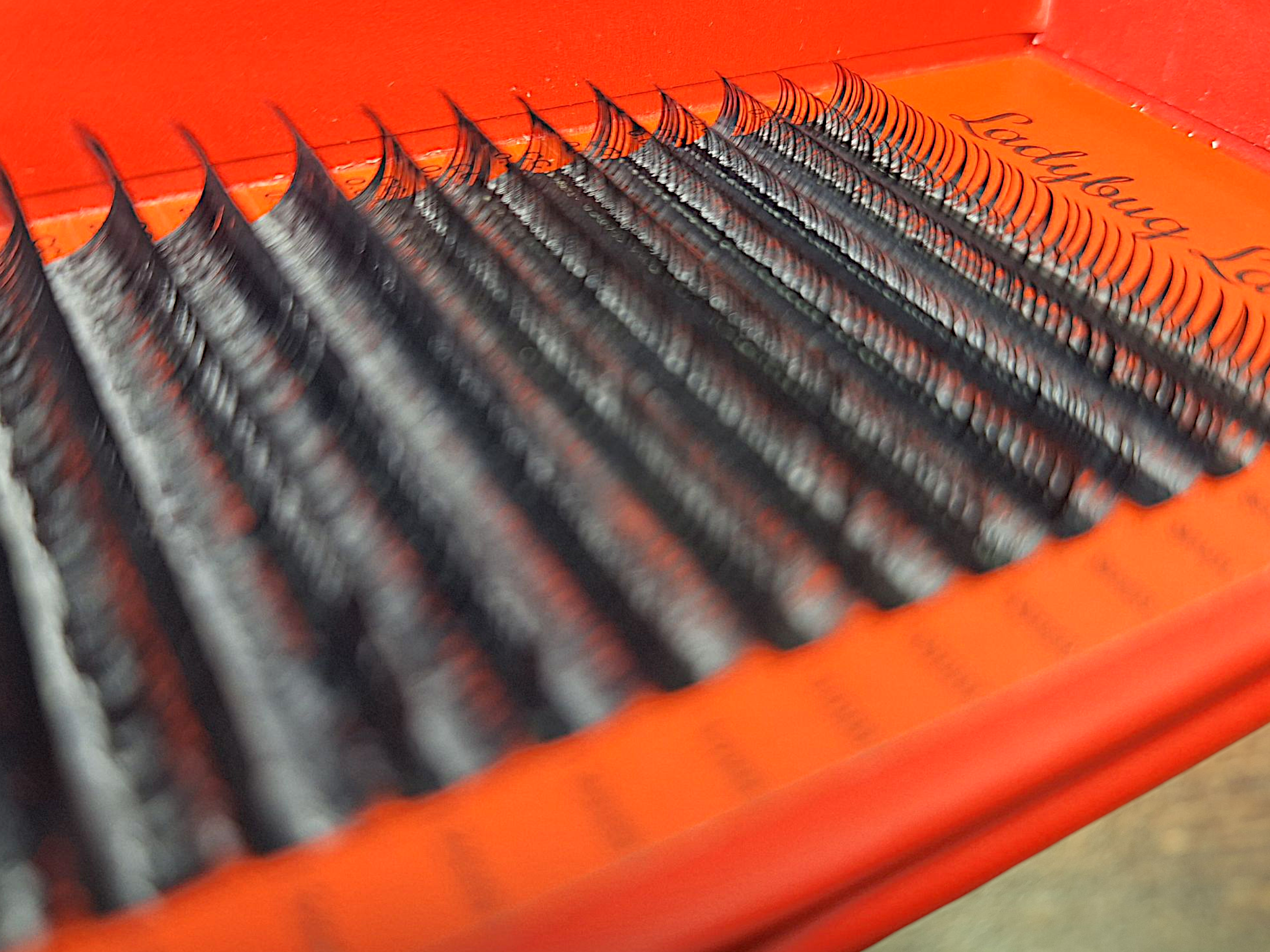 look at these stunning wet look lash trays