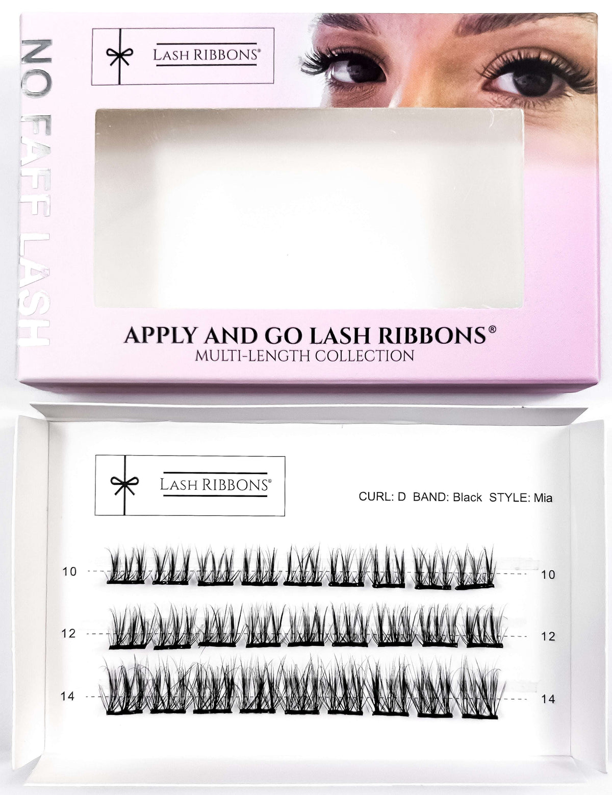 Lash Ribbons Pre-Glued Lash Clusters - Faff Lash - Mia – product image 1