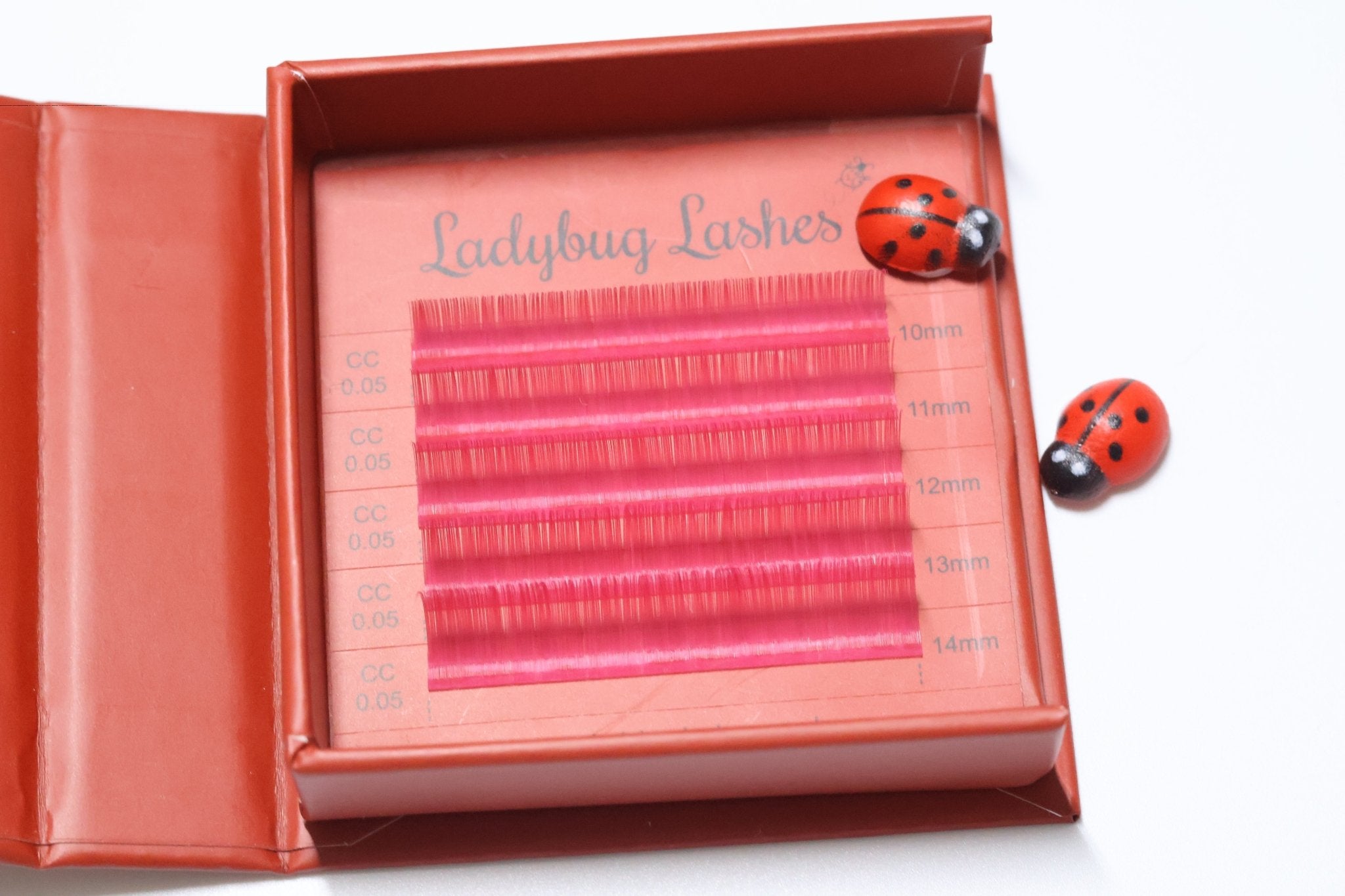 🌈 Bold Colour Volume Lashes 🌈 0.05mm 5-Row Tray 10–14mm Mix