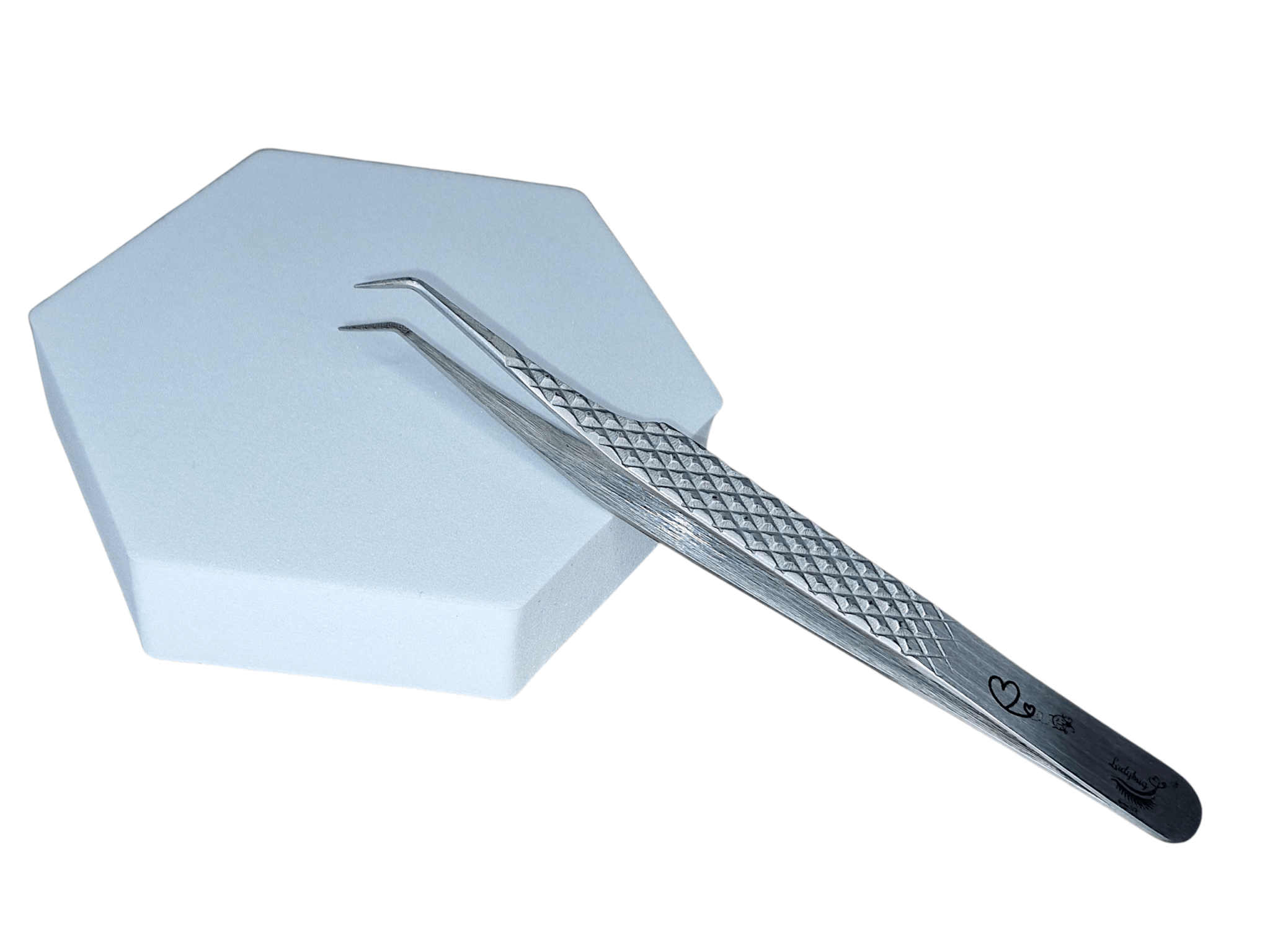 New Style 45 Degree Fibre Grip Tweezers – Versatile for Isolation & Fans