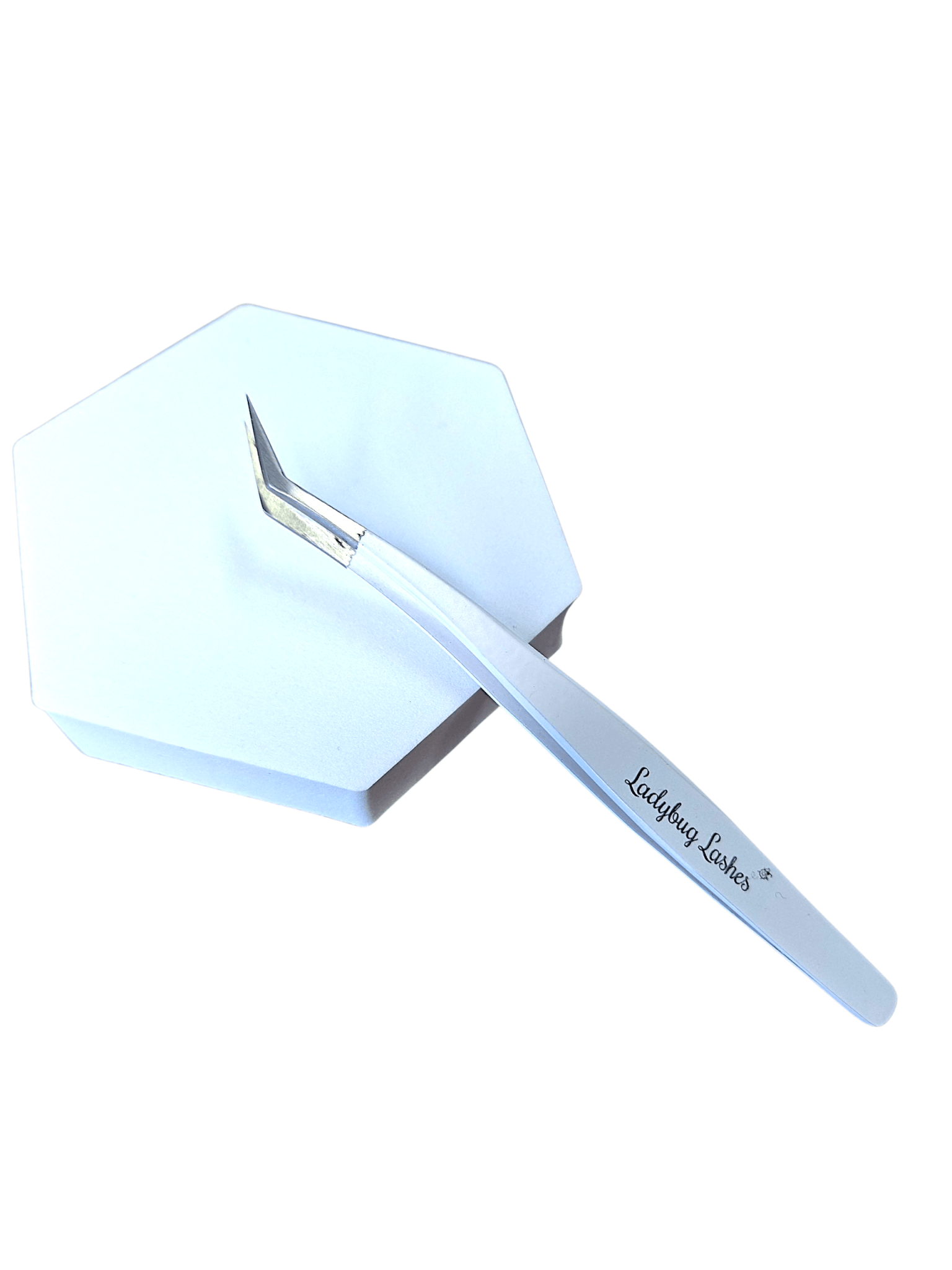 Angled Volume Tweezers (Non-Fibre Grip) – Perfect for Fan Creation