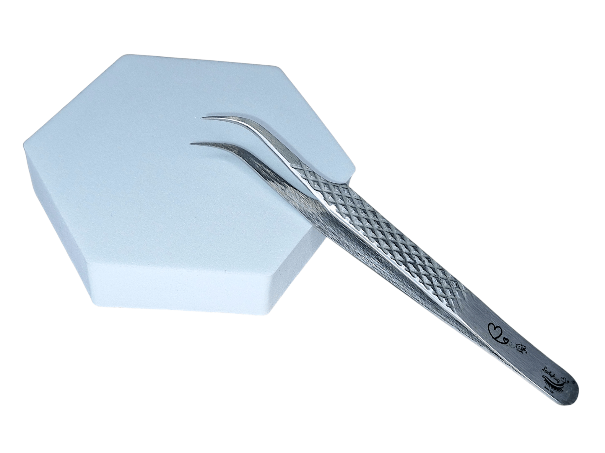 All Purpose Curved 60 Degree Fibre Grip Tweezers – Isolation & Fan Tool