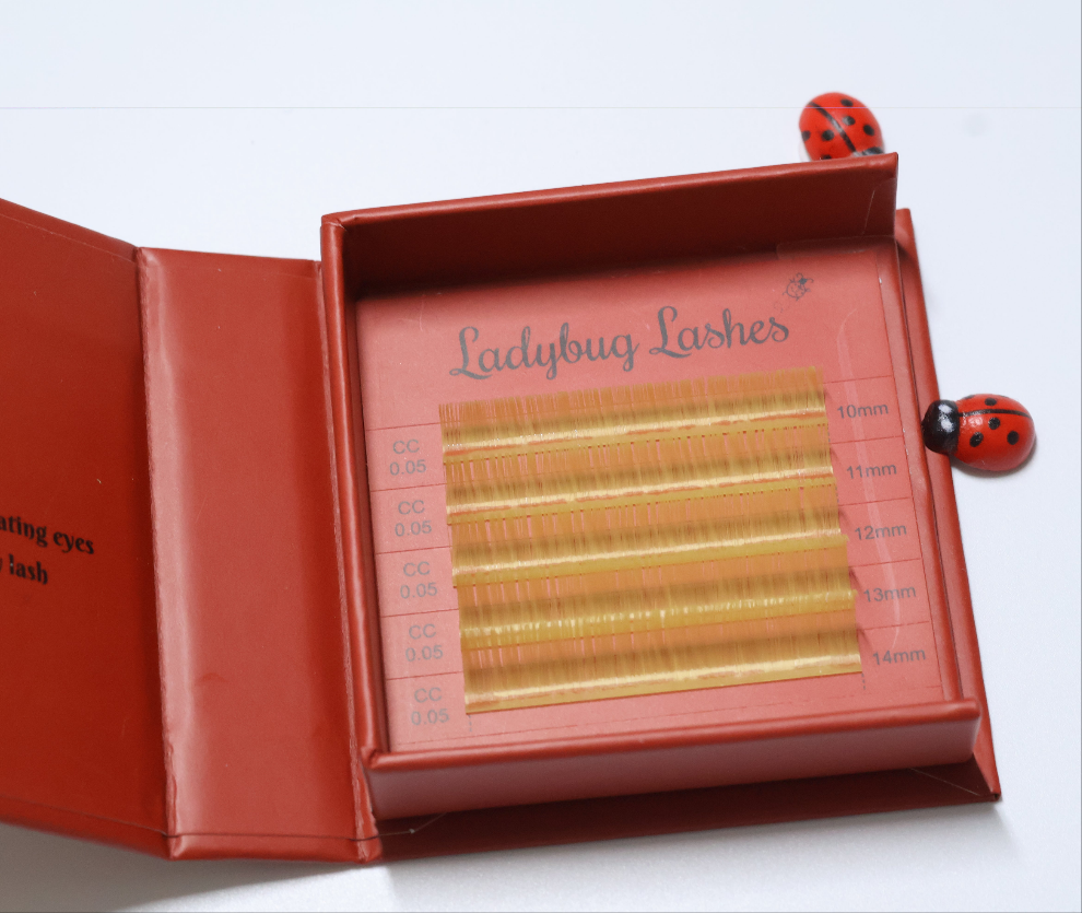 yellow volume colour lash tray